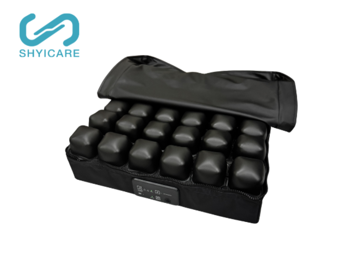 Self-Inflating Hybrid Pressure Relief Cushion with Automatic Pressure Adjustment