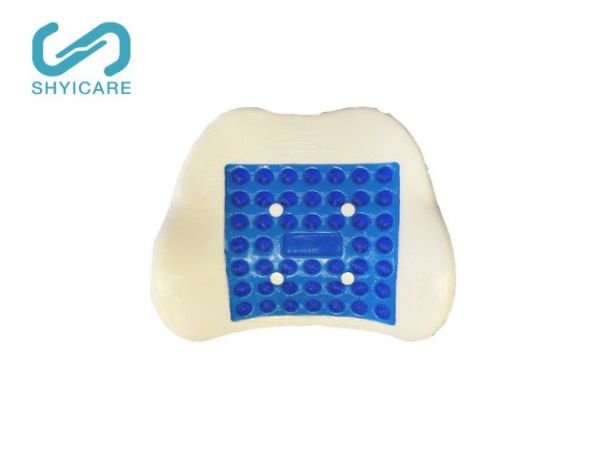 Round Perforated Memory Foam Gel Lumbar Cushion